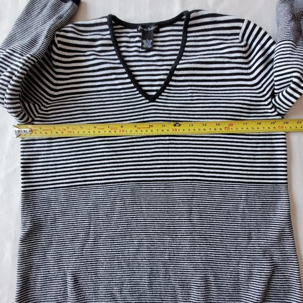 Alexandra Bartlett Black and White Striped Top - Picture 4 of 11